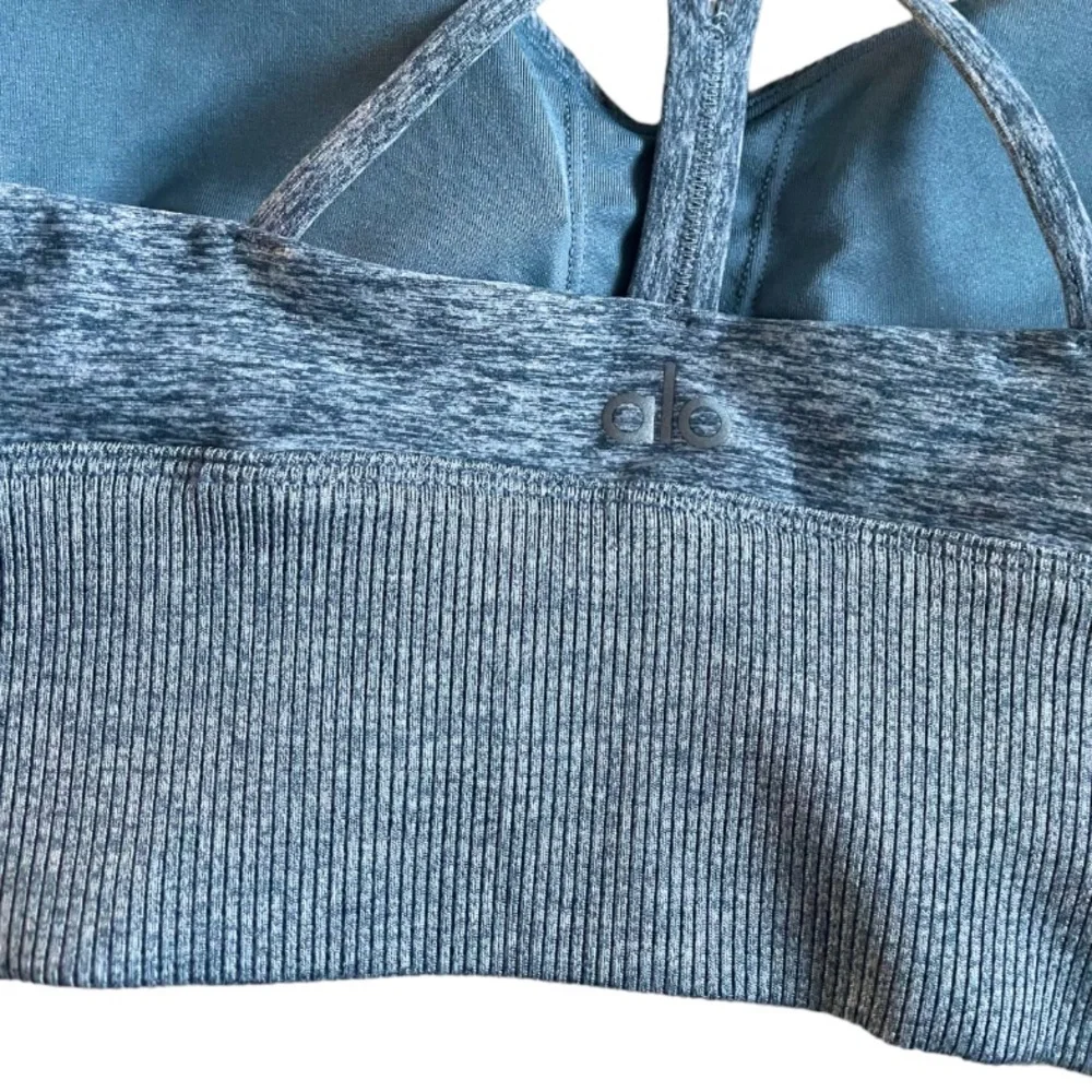 Alo Lavish Bra Soft Blue Haze Heather